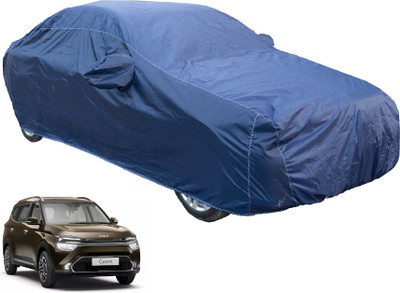 Auto Hub Car Cover For Kia Carens (With Mirror Pockets)(Blue)
