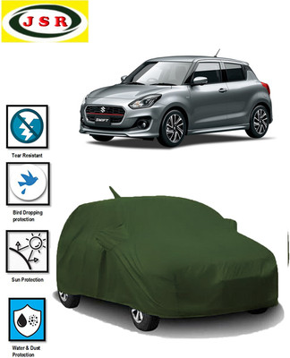 J S R Car Cover For Maruti Suzuki Swift (With Mirror Pockets)(Green)