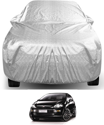 Auto Hub Car Cover For Fiat Punto Evo (With Mirror Pockets)(Silver)