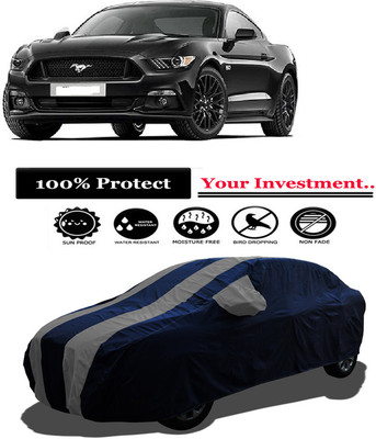 Amexride Car Cover For Ford Mustang V8 (With Mirror Pockets)(Grey)