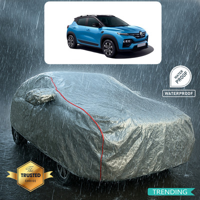 PAGORA Car Cover For Renault Kiger (With Mirror Pockets)(Silver, Red)