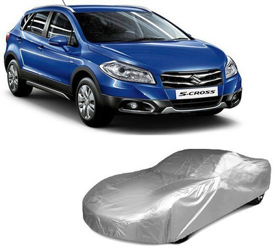 THE REAL ARV Car Cover For Maruti Suzuki S-Cross (With Mirror Pockets)(Silver)