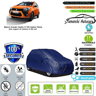 Tamanchi Autocare Car Cover For Maruti Suzuki Celerio X VXI Option Petrol(Blue)