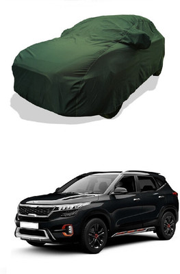 Coxtor Car Cover For Kia Seltos GTX 1.4 (With Mirror Pockets)(Green)