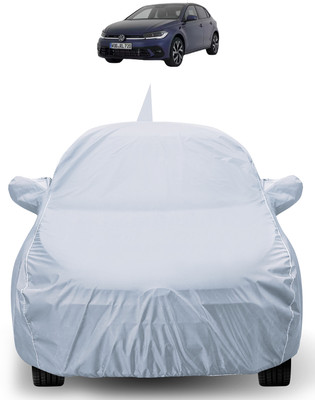 Auto Hub Car Cover For Volkswagen Polo (With Mirror Pockets)(Silver)
