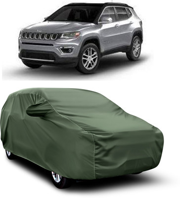 aosis Car Cover For Jeep Compass (With Mirror Pockets)(Green)
