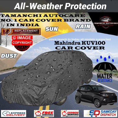 Tamanchi Autocare Car Cover For Mahindra KUV100(Grey)