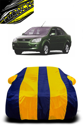 FRONCH Car Cover For Ford Fiesta Classic (With Mirror Pockets)(Yellow, Blue)