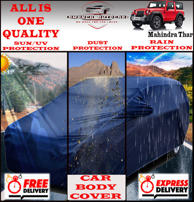 Tamanchi Autocare Car Cover For Mahindra Thar(Blue)