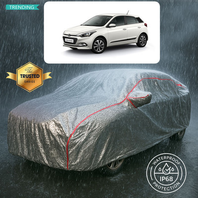 GOSHIV-car and bike accessories Car Cover For Hyundai i20 Elite (With Mirror Pockets)(Silver)
