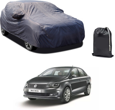 CODOKI Car Cover For Volkswagen Vento (With Mirror Pockets)(Grey)