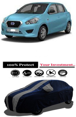 Amexride Car Cover For Datsun GO T Option (With Mirror Pockets)(Grey)
