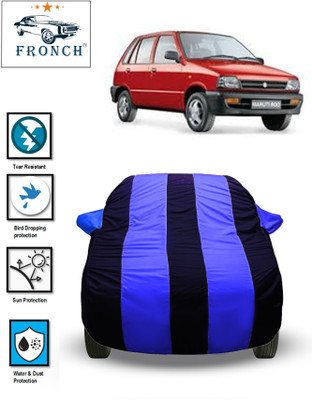 FRONCH Car Cover For Maruti Suzuki 800 (With Mirror Pockets)(Blue)