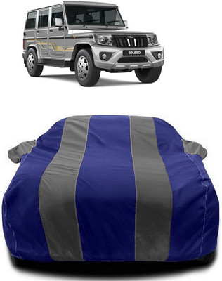 Autoprime Car Cover For Mahindra Bolero (With Mirror Pockets)(Grey, Blue)