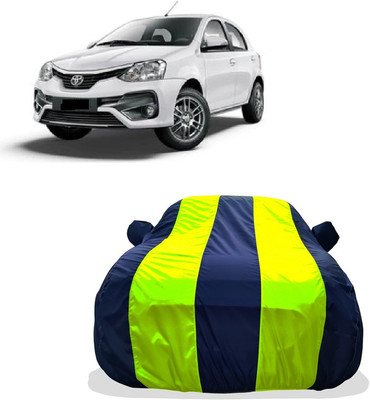 Tricway Car Cover For Toyota Etios Liva 1.4 GD Diesel (With Mirror Pockets)(Yellow)