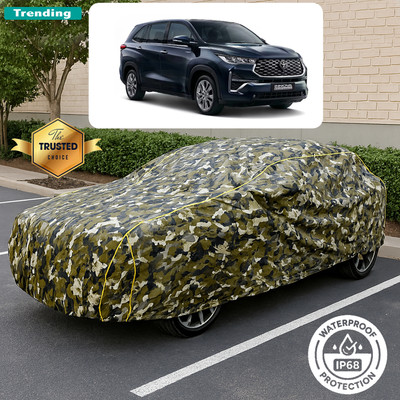 CODOKI Car Cover For Toyota Innova Hycross (With Mirror Pockets)(Yellow, Black)