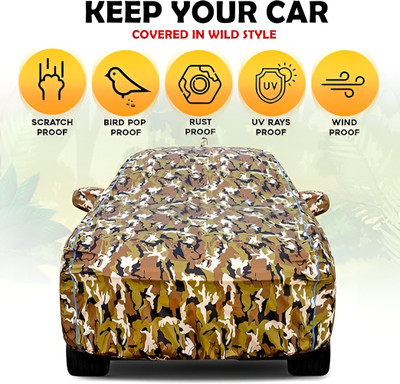 DRIPEX Car Cover For Tata Harrier (With Mirror Pockets)(Multicolor)