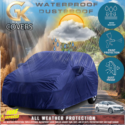 Tamanchi Autocare Car Cover For Skoda Rapid (With Mirror Pockets)(Blue)