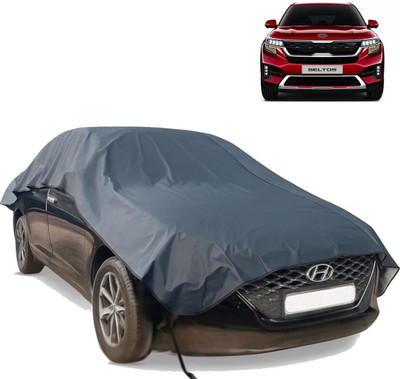 autouniko Car Cover For Kia SELTOS (Without Mirror Pockets)(Blue)