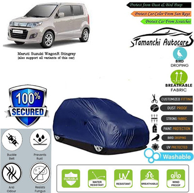 Tamanchi Autocare Car Cover For Maruti Suzuki WagonR Stingray(Blue)
