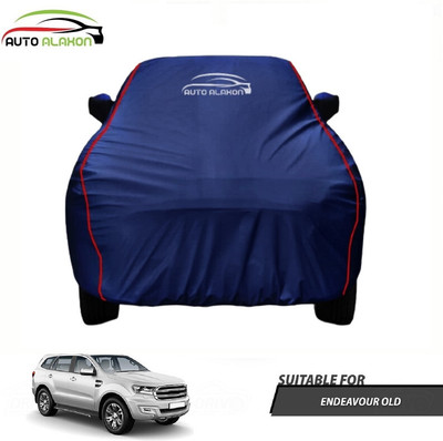 AUTO ALAXON Car Cover For Ford Endeavour (With Mirror Pockets)(Blue)