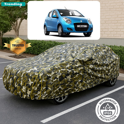 CODOKI Car Cover For Maruti A-Star ZXI (With Mirror Pockets)(Yellow, Black)