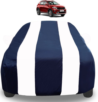 Amanzo Car Cover For Kia Sonet (With Mirror Pockets)(White)