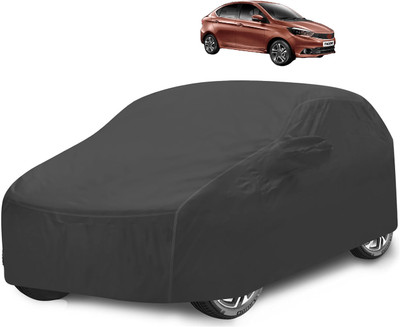 Caronix Car Cover For Tata Tigor (With Mirror Pockets)(Grey)