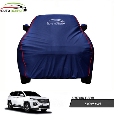 AUTO ALAXON Car Cover For MG Hector Plus (With Mirror Pockets)(Blue)