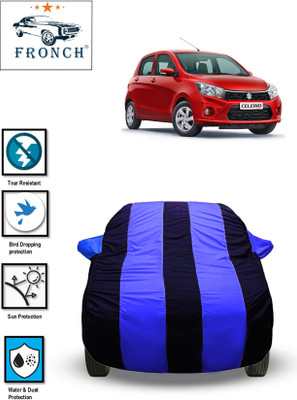 FRONCH Car Cover For Maruti Suzuki Celerio, Celerio LDi, Celerio LX AT, Celerio LXI, Celerio LXI AT (With Mirror Pockets)(Blue)