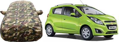 ATBROTHERS Car Cover For Chevrolet Beat (With Mirror Pockets)(Multicolor)