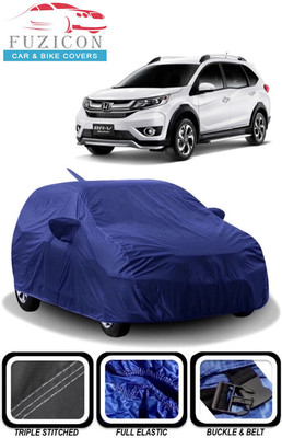 FUZICON Car Cover For Honda BRV (With Mirror Pockets)(Blue)