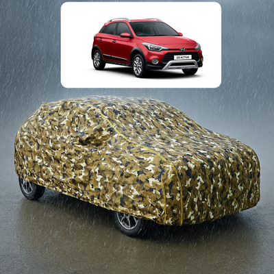 PAGORA Car Cover For Hyundai i20 Active (With Mirror Pockets)(Yellow, White)