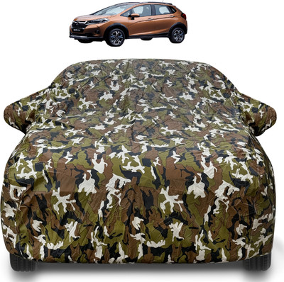 Caronix Car Cover For Honda WR-V (With Mirror Pockets)(Brown)