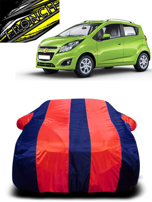 FRONCH Car Cover For Chevrolet Beat (With Mirror Pockets)(Red, Blue)