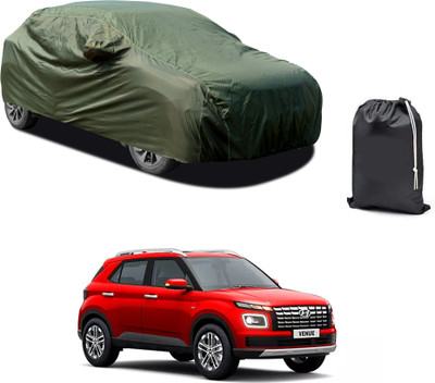 CODOKI Car Cover For Hyundai Venue (With Mirror Pockets)(Green)