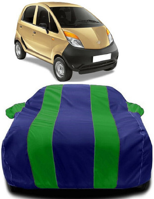 Autoprime Car Cover For Tata Nano XE (With Mirror Pockets)(Green, Blue)