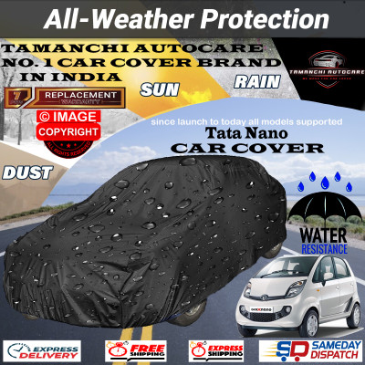 Tamanchi Autocare Car Cover For Tata Nano(Black)