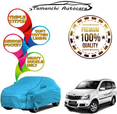 Tamanchi Autocare Car Cover For Mahindra XUV 500 (With Mirror Pockets)(Blue)