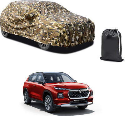 PAGORA Car Cover For Maruti Suzuki Grand Vitara (With Mirror Pockets)(Yellow, For 2019, 2020, 2021, 2022, 2023 Models)