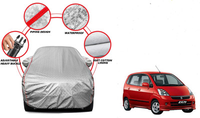 Auto Oprema Car Cover For Maruti Suzuki Zen (With Mirror Pockets)(Silver)