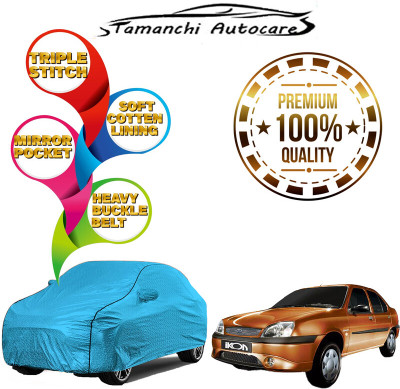 Tamanchi Autocare Car Cover For Ford Figo Aspire (With Mirror Pockets)(Blue)