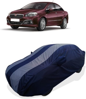 Coxtor Car Cover For Fiat Linea Classic 1.3 Multijet (With Mirror Pockets)(Grey)