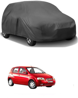 ARNEJA Car Cover For Chevrolet Aveo Uva (Without Mirror Pockets)(Grey)