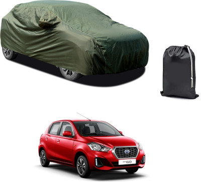 CODOKI Car Cover For Nissan Go (With Mirror Pockets)(Green)