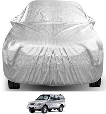 Auto Hub Car Cover For Tata Safari Dicor (With Mirror Pockets)(Silver)