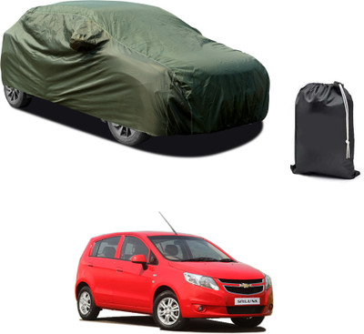 GOSHIV-car and bike accessories Car Cover For Chevrolet Sail UVA (With Mirror Pockets)(Green)