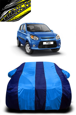 FRONCH Car Cover For Maruti Suzuki Alto 800 (With Mirror Pockets)(Blue)