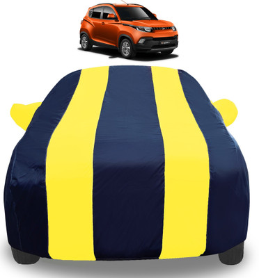 Auto Hub Car Cover For Mahindra KUV100 (With Mirror Pockets)(Yellow)