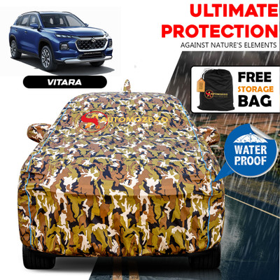 AUTOMOZEXO Car Cover For Maruti Suzuki Grand Vitara (With Mirror Pockets)(Multicolor)